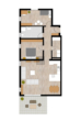 Lifstyle & Wohnen in Zirndorf - Helle Wohnung mit Balkon in Neubau-Stadtvilla - Grundriss_3-Zi.-Whg
